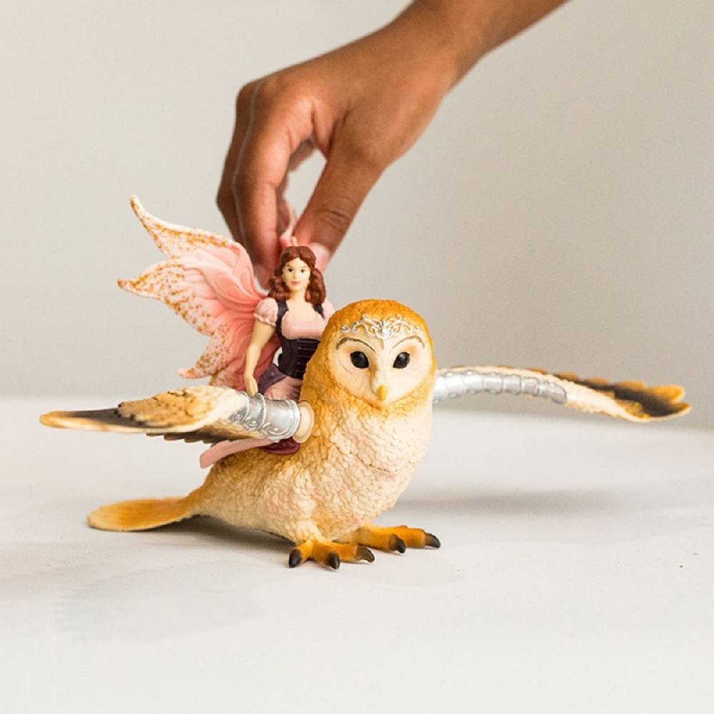 Schleich Elfe auf Glitzer-Eule Osterangebot