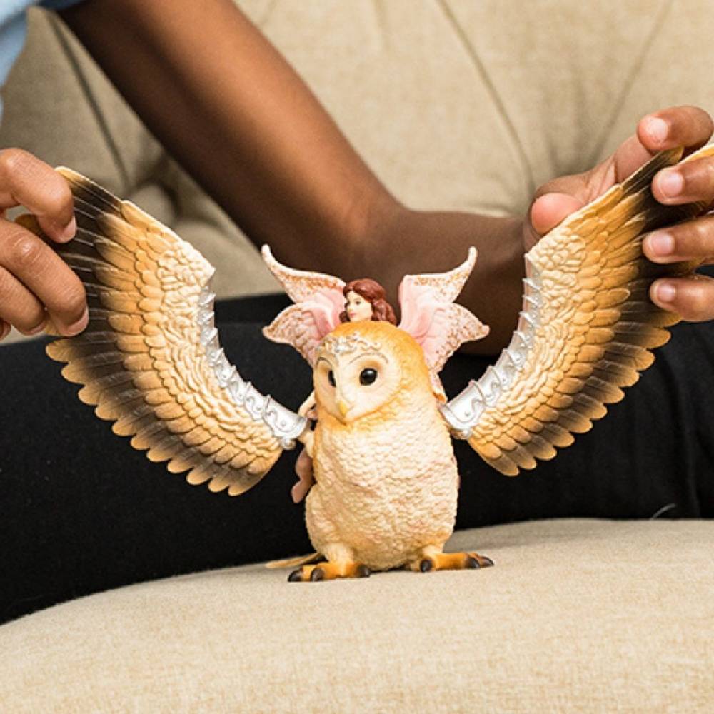 Schleich Elfe auf Glitzer-Eule Osterangebot