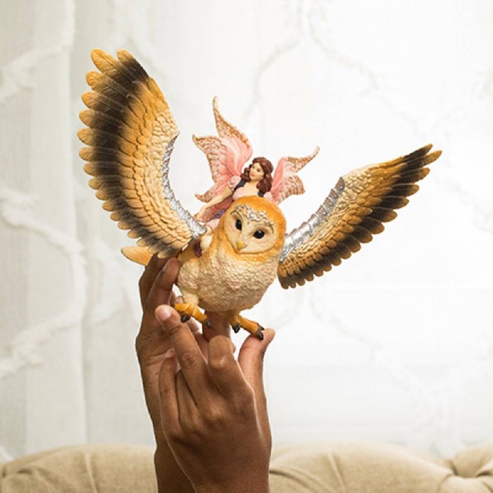 Schleich Elfe auf Glitzer-Eule Osterangebot