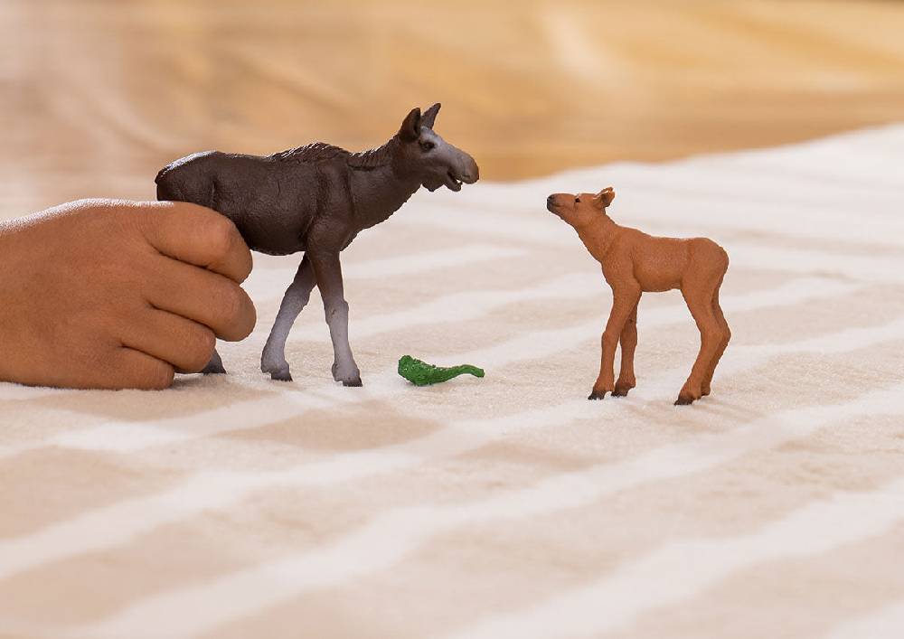 Schleich Elchkuh mit Kalb Vierteljährliche Förderung