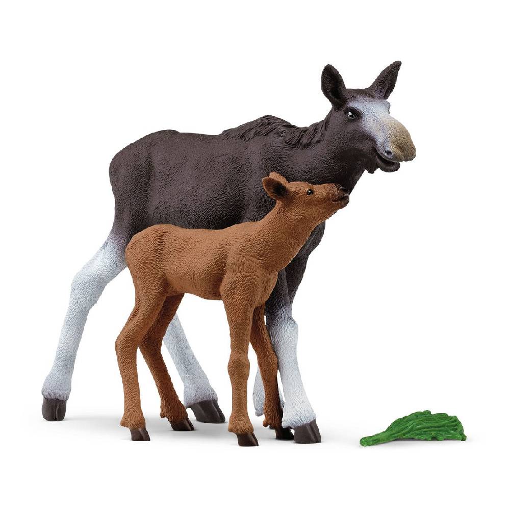 Schleich Elchkuh mit Kalb Vierteljährliche Förderung