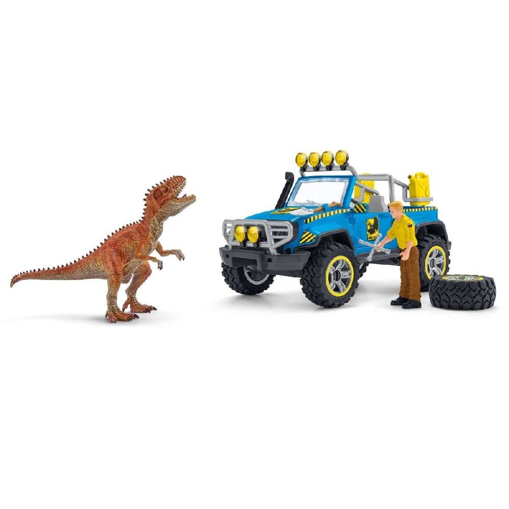 Schleich Geländewagen mit Dino-Außenposten Preisnachlass