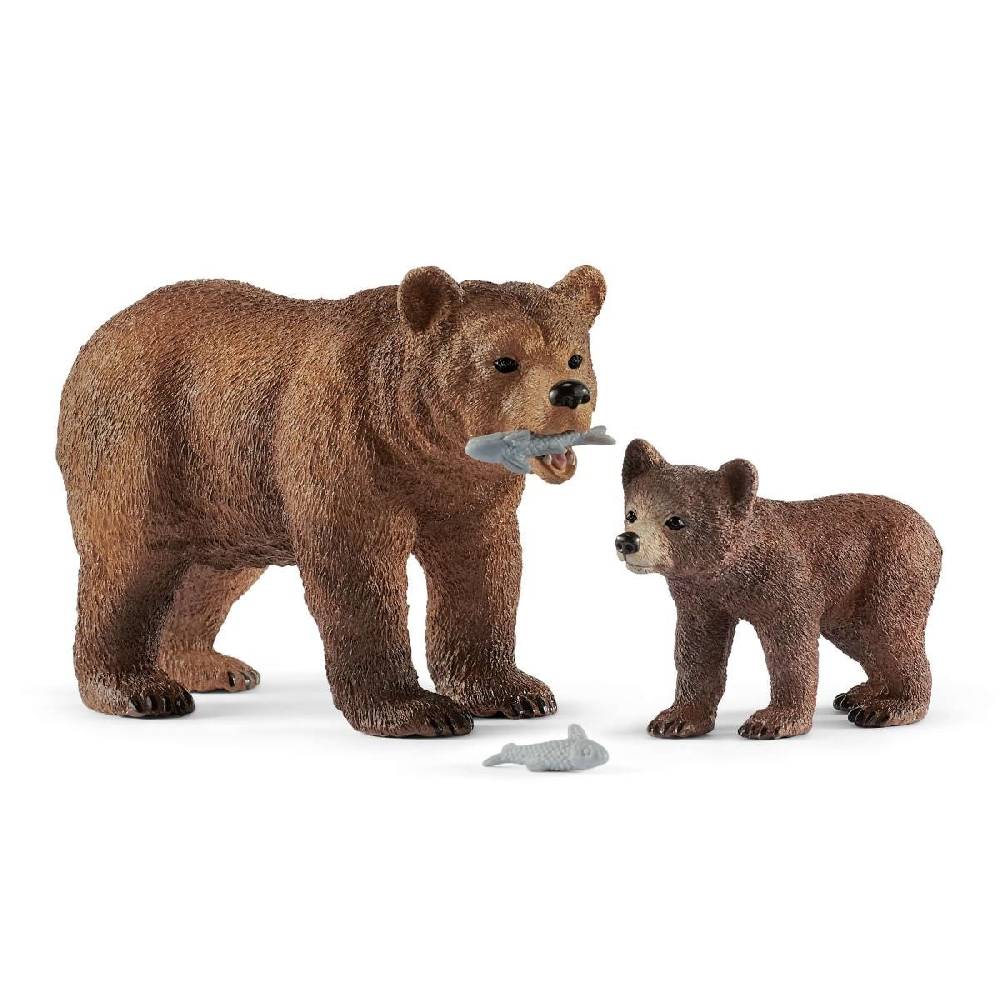 Schleich Grizzlybär-Mutter mit Jungem Letzte 3 Tage