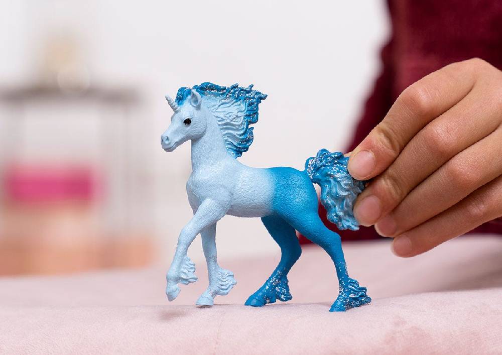 Schleich Elementa Wasserflammeneinhorn Fohlen Heißer Verkauf