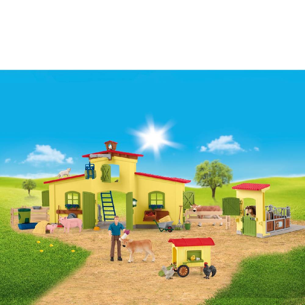 Schleich Farm mit Hühnerstall und Pferdestall Meist gekauft