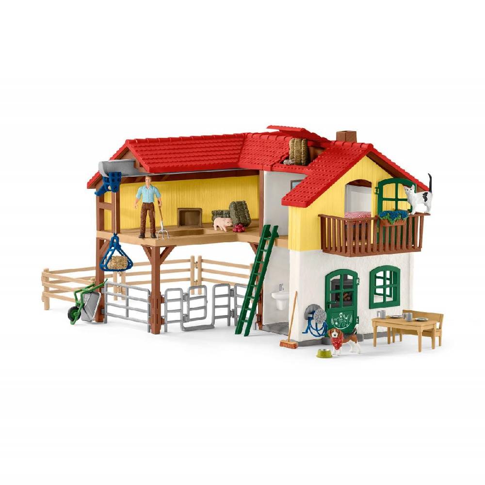 Schleich Bauernhaus mit Stall und Tieren Fabrik Onlineshop