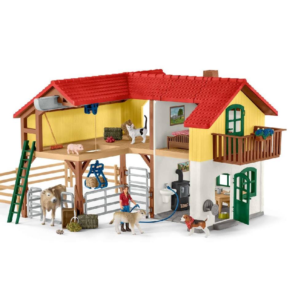 Schleich Bauernhaus mit Stall und Tieren Fabrik Onlineshop