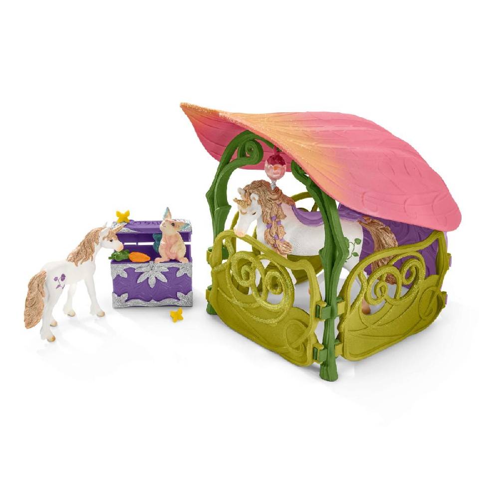 Schleich Glitzerndes Blütenhaus mit Einhörnern, See und Stall Fabrikpreis