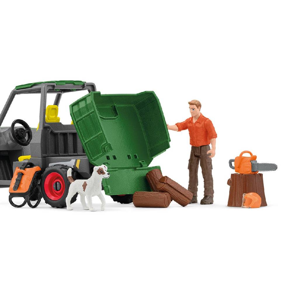 Schleich Waldbauer mit Fahrzeug Große Rabatte
