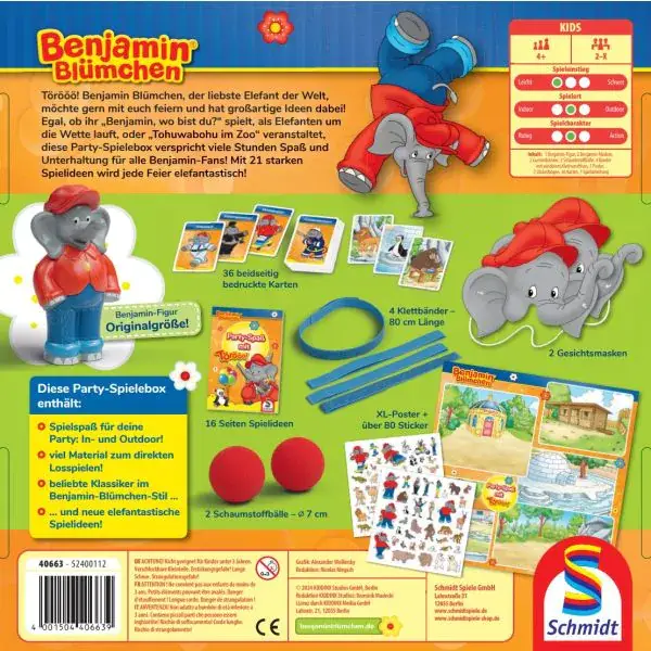 Schmidt Spiele Benjamin Blümchen: Party-Spaß mit Törööö!, Kinder-Partyspiele Black Friday Preise