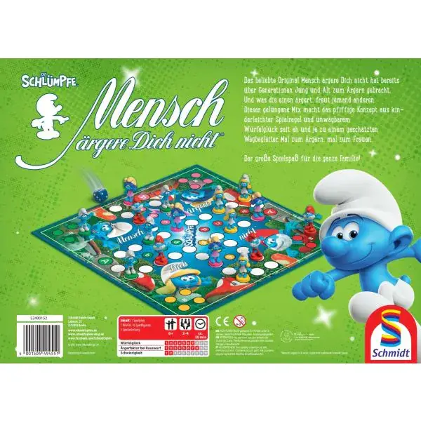 Schmidt Spiele Mensch ärgere Dich nicht® – Die Schlümpfe 50% Rabatt für begrenzte Zeit