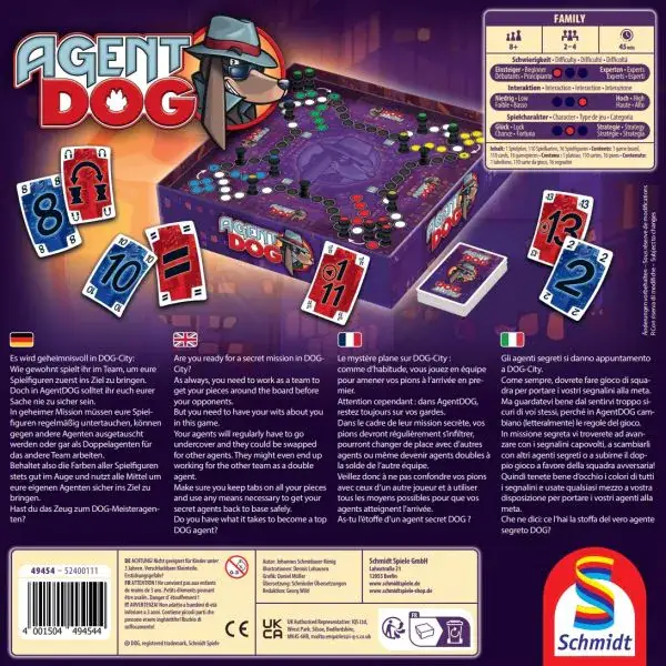 Schmidt Spiele Agent DOG®, Familienspiel Rabatte dieses Monats