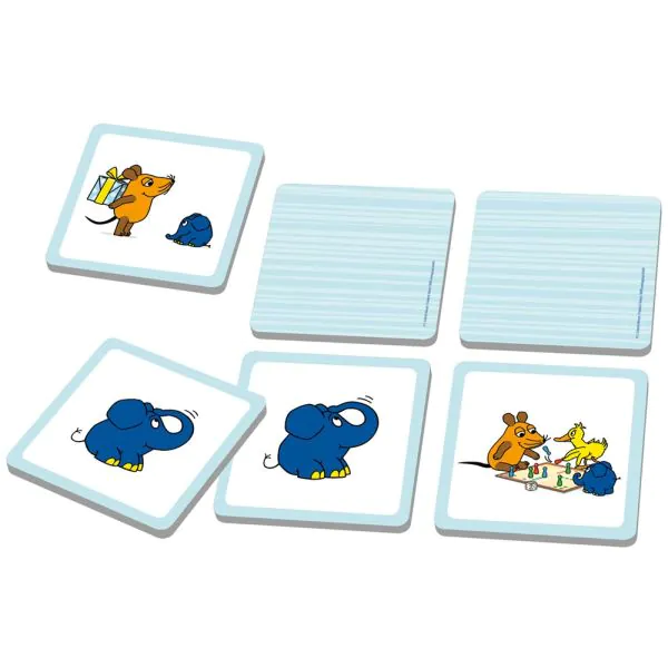 Schmidt Spiele Die Maus: Elefanten-Memo, 50. Geburtstag, Kinderspiel Online
