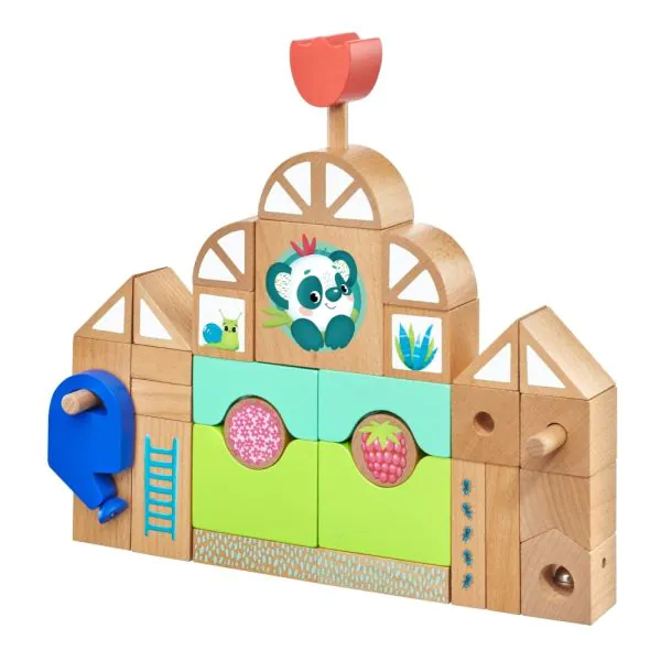 Schmidt Spiele TULIP'S GARDEN by SELECTA® Kleinkindwelt: Holzbausteine Gewächshäuser, 34 Teile Online Shopping