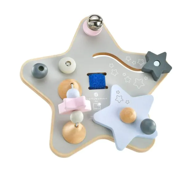Schmidt Spiele bellybutton: Sternchenspiel, Mobiles Erlebnisbrett aus Holz, 19 cm Muttertagsangebot