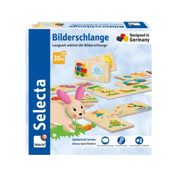 Schmidt Spiele Bilderschlange, Legespiel aus Holz, 20 Teile Valentinstagsangebot