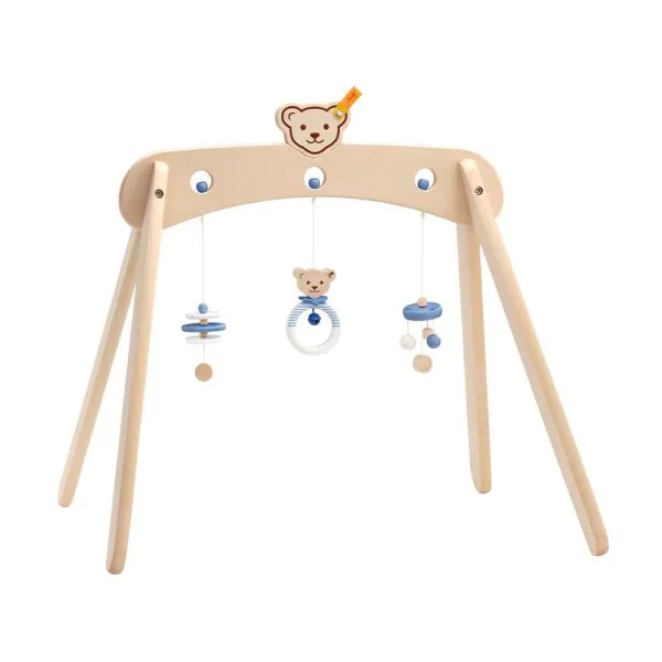 Schmidt Spiele Steiff: Spieltrapez blau aus Massivholz, 59 cm Jubiläumsangebot
