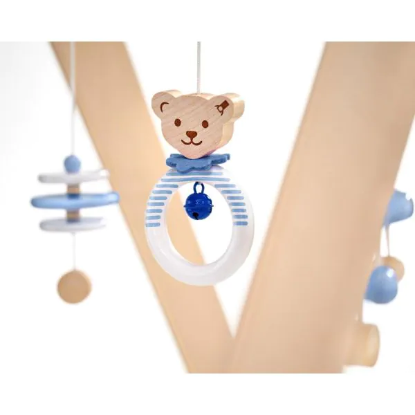 Schmidt Spiele Steiff: Spieltrapez blau aus Massivholz, 59 cm Jubiläumsangebot