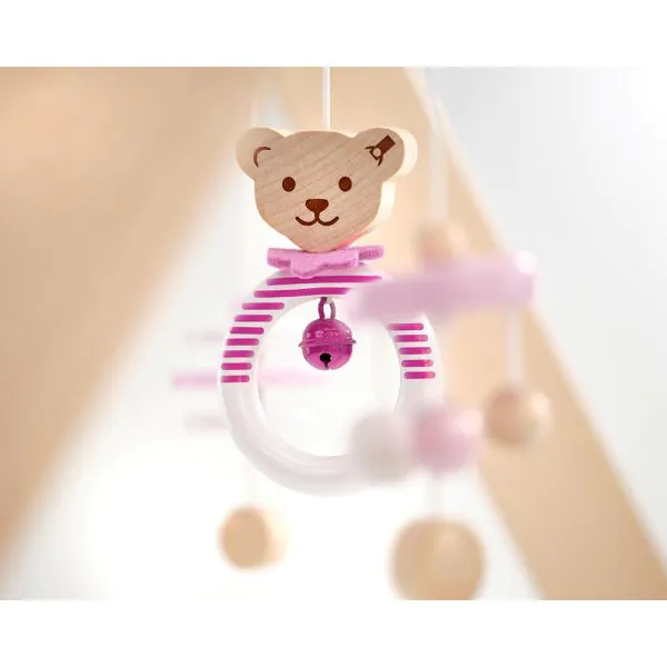 Schmidt Spiele Steiff: Spieltrapez rosa aus Massivholz, 59 cm Lagerräumung