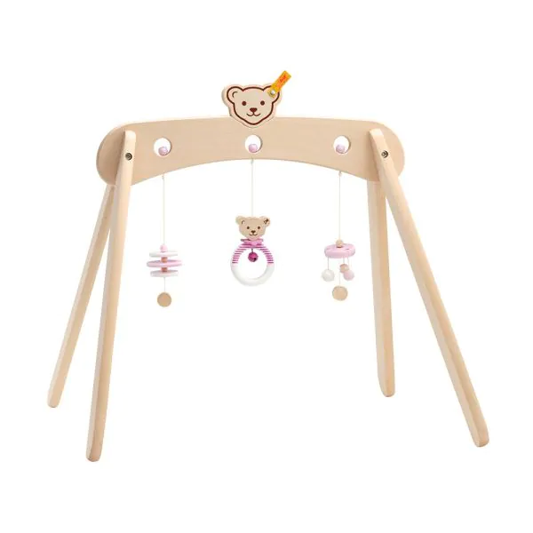 Schmidt Spiele Steiff: Spieltrapez rosa aus Massivholz, 59 cm Lagerräumung