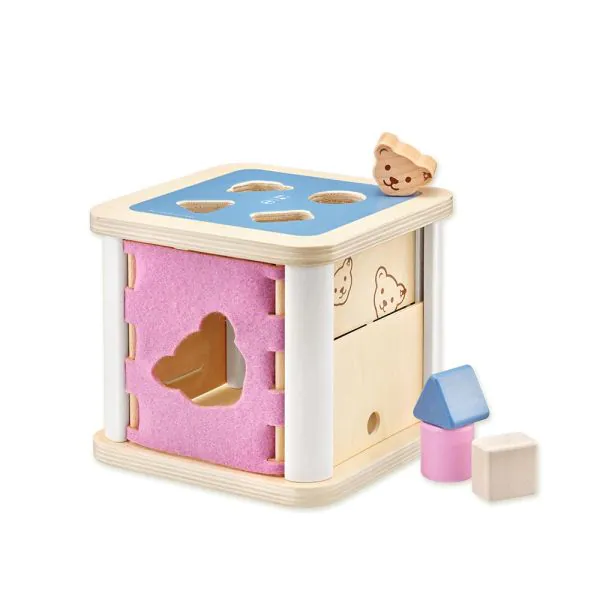 Schmidt Spiele Steiff: Sortierbox mit 4 Holzklötzchen, 16 cm Heißer Verkauf