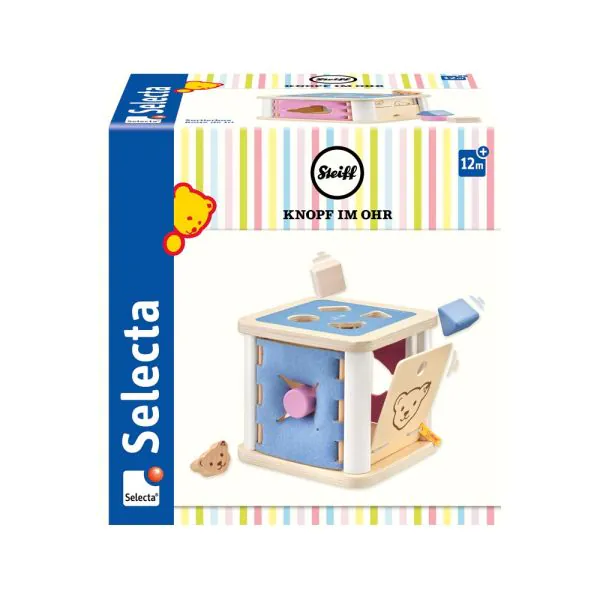 Schmidt Spiele Steiff: Sortierbox mit 4 Holzklötzchen, 16 cm Heißer Verkauf