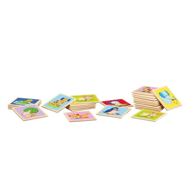 Schmidt Spiele Memo Tiere, Legespiel aus Holz, 24 Teile Neueste Mode