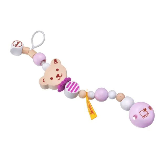 Schmidt Spiele Steiff: Schnullerkette rosa, 21 cm Neuheiten