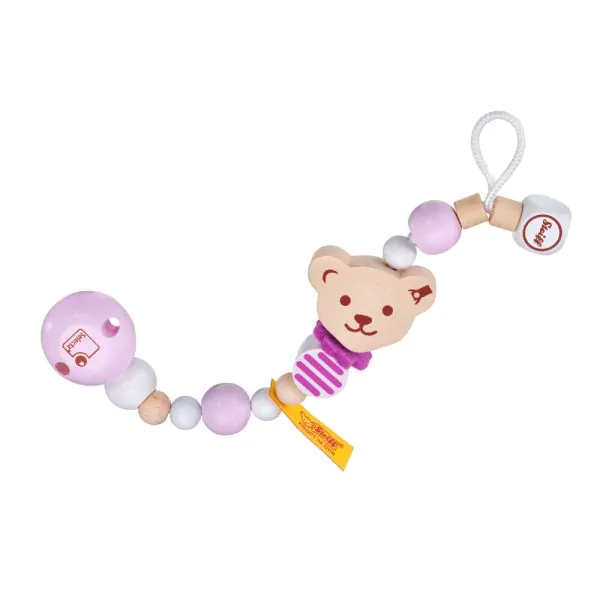 Schmidt Spiele Steiff: Schnullerkette rosa, 21 cm Neuheiten