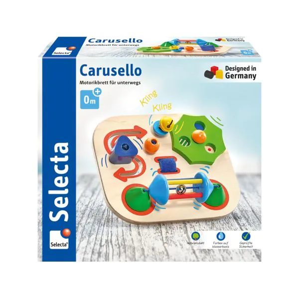 Schmidt Spiele Carusello, Motorikbrett für unterwegs, 19 cm Riesige Ersparnisse
