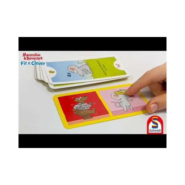 Schmidt Spiele Mauseschlau & Bärenstark: Fit und Clever, Kinderkartenspiel Letzte 3 Tage