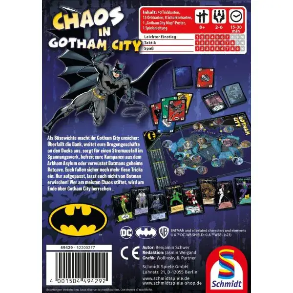 Schmidt Spiele DC Super Hero: Batman – Chaos City, Kartenspiel Bis zu 50% Rabatt