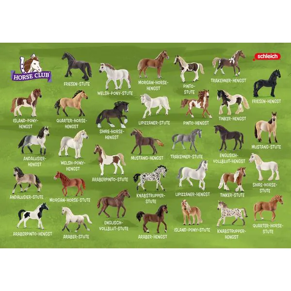 Schmidt Spiele Schleich ®: Horse Club – Pferdepaare in der Metalldose Nur für heute