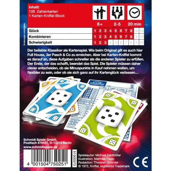 Schmidt Spiele Karten-Kniffel® Speichern exportieren