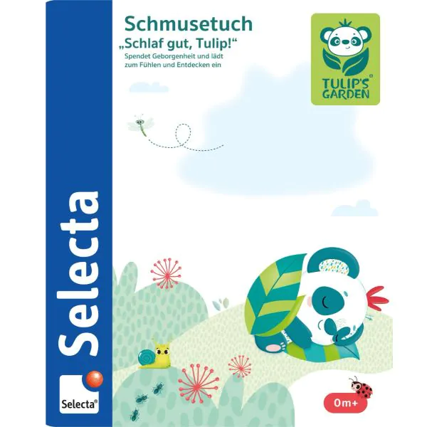 Schmidt Spiele TULIP'S GARDEN by SELECTA Soft Toy: Schmusestuch, Schlaf gut, Tulip, 20 cm Bestseller