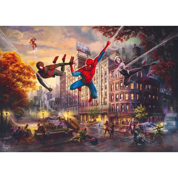 Schmidt Spiele Thomas Kinkade Studios: MARVEL - Spider-Man and Friends: The Ultimate Alliance, 1.000 Teile Puzzle VIP-Rabatte