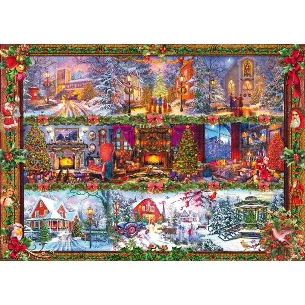 Schmidt Spiele Fröhliche Weihnachtszeit, 1.000 Teile Puzzle Letzter Tag