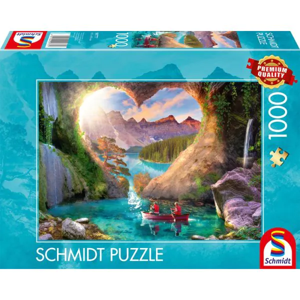 Schmidt Spiele Ausblick mit Herz, 1.000 Teile Puzzle Vierteljährliche Förderung
