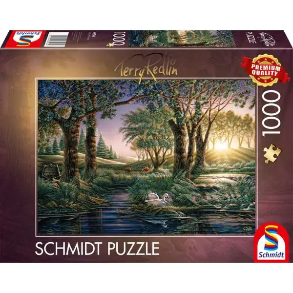 Schmidt Spiele Terry Redlin: Morgenzauber am Teich, 1.000 Teile Puzzle Clearance-Verkauf