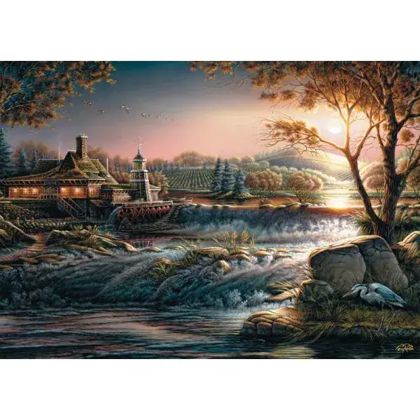 Schmidt Spiele Terry Redlin: Lichter in der Wildnis, 1.000 Teile Puzzle Kostenloser Versand international
