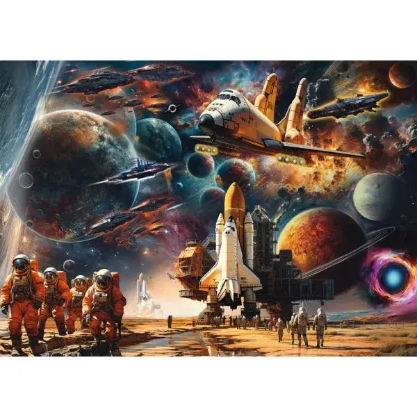 Schmidt Spiele Michele Farella: Faszination Raumfahrt: Reise in ferne Galaxien, 1.000 Teile Puzzle zollfrei