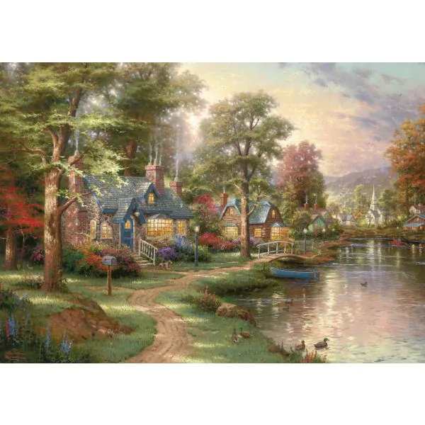 Schmidt Spiele Thomas Kinkade: Am See, 1.500 Teile Puzzle 2025