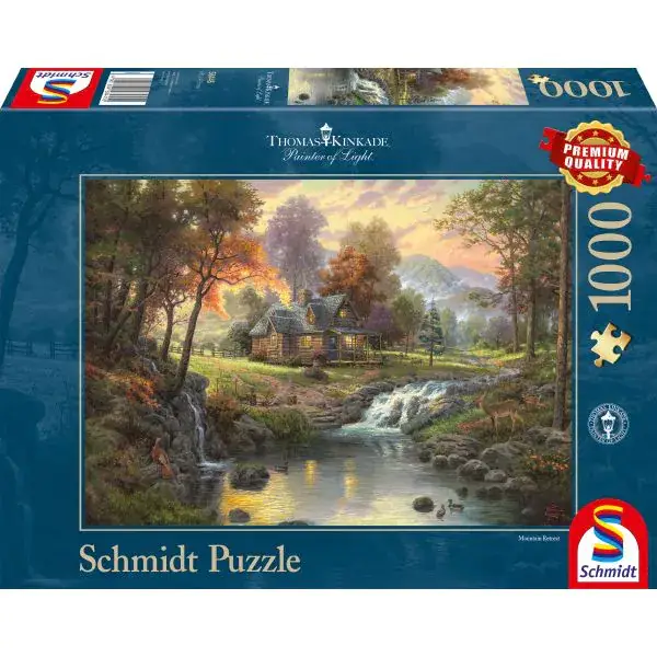 Schmidt Spiele Thomas Kinkade: Painter of Light - Holzhaus am Bach, 1.000 Teile Puzzle Verkauf