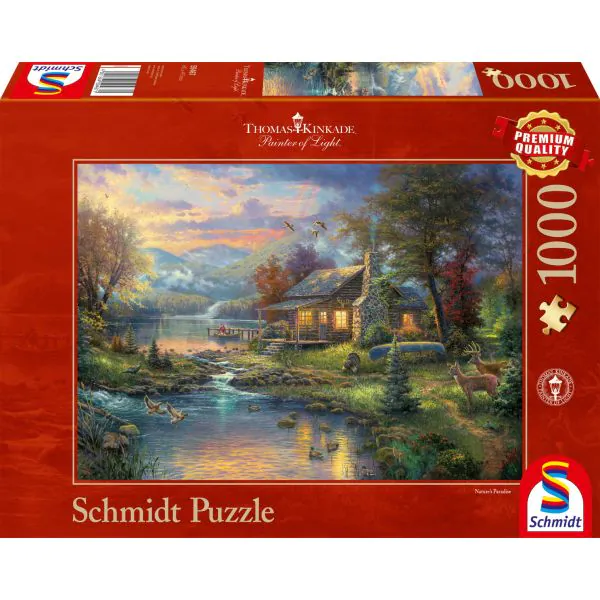 Schmidt Spiele Thomas Kinkade: Painter of Light - Im Naturparadies, 1.000 Teile Puzzle Meist gekauft