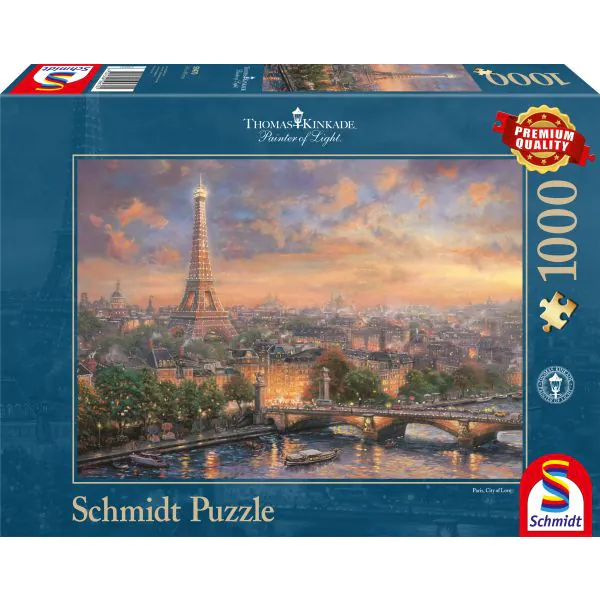 Schmidt Spiele Thomas Kinkade: Painter of Light - Paris, Stadt der Liebe, 1.000 Teile Puzzle Kostenloser Versand