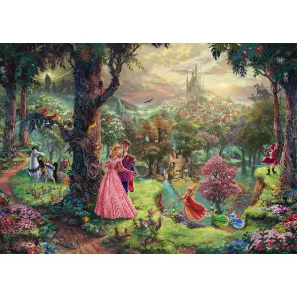 Schmidt Spiele Thomas Kinkade: Painter of Light - Disney Dornröschen, 1.000 Teile Puzzle Fabrikpreis