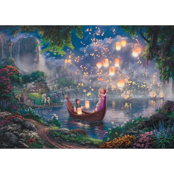 Schmidt Spiele Thomas Kinkade: Painter of Light - Disney Rapunzel, 1.000 Teile Puzzle Rabatt