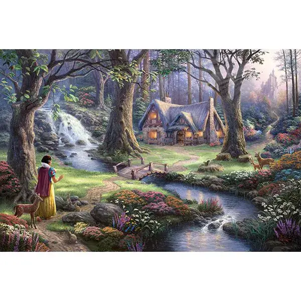 Schmidt Spiele Thomas Kinkade: Painter of Light - Disney Schneewittchen, 1.000 Teile Puzzle Versandkostenfrei