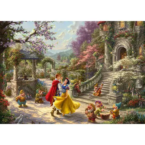 Schmidt Spiele Thomas Kinkade Studios: Painter of Light - Disney Schneewittchen - Tanz mit dem Prinzen, 1.000 Teile Puzzle Osterangebot