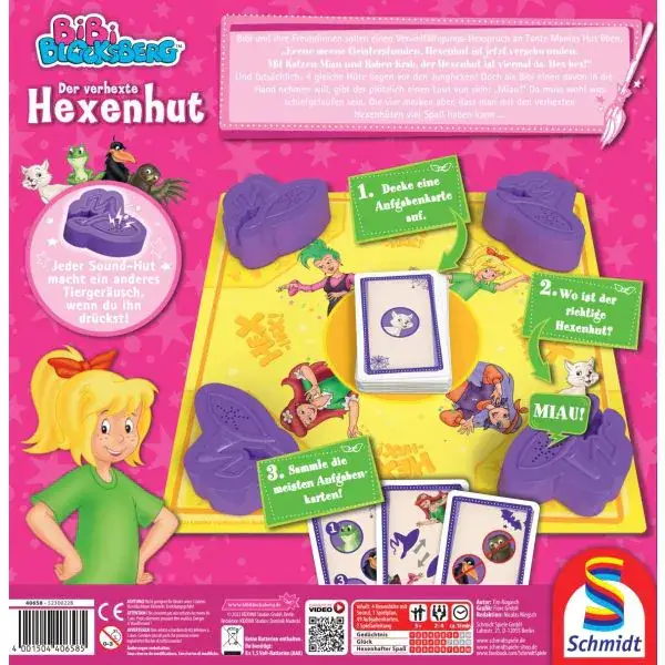Schmidt Spiele Bibi Blocksberg: Der verhexte Hexenhut, Kinderspiel Bis zu 55% Rabatt